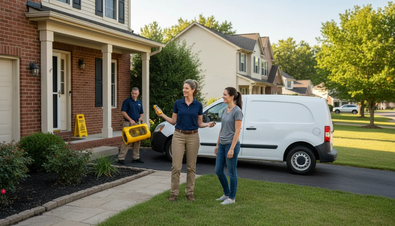 Water restoration image for Home Water Damage Repair in Haviland, OH